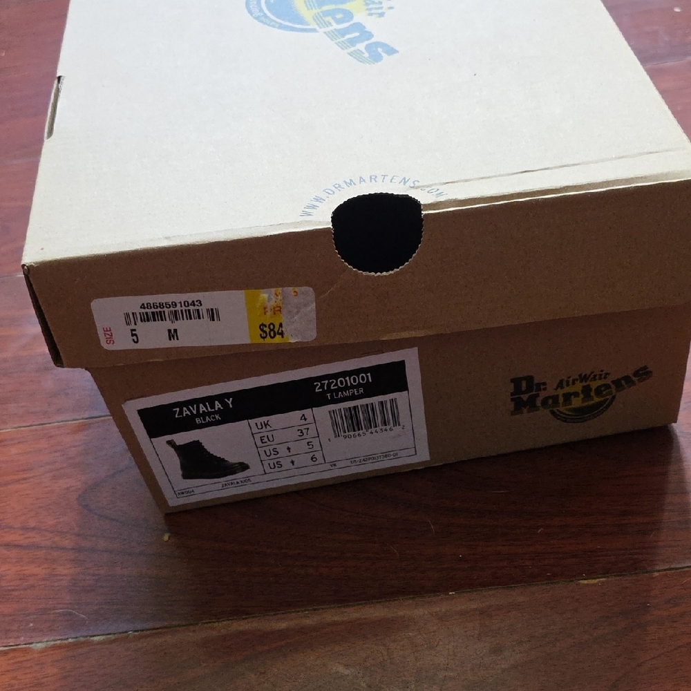 Dr. Martens Black Leather Zip-Up Boots - Picture 3 of 4